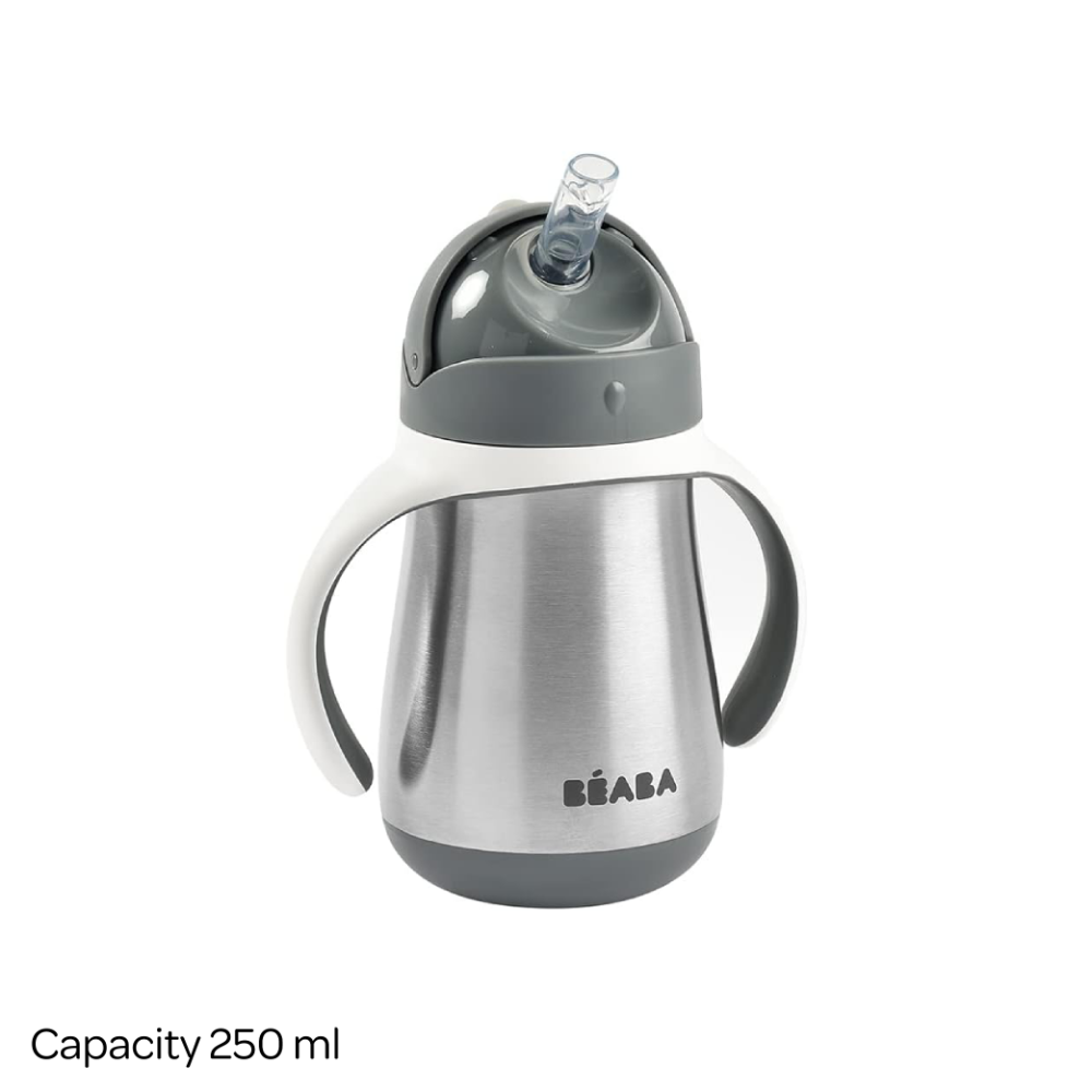 Beaba Stainless Steel Straw Cup - 250 ml