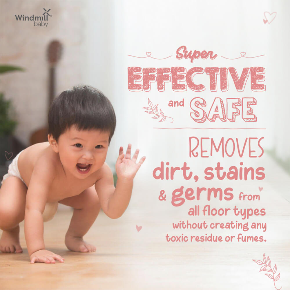 Windmill Baby Natural Floor Cleaner, Citrus Fresh