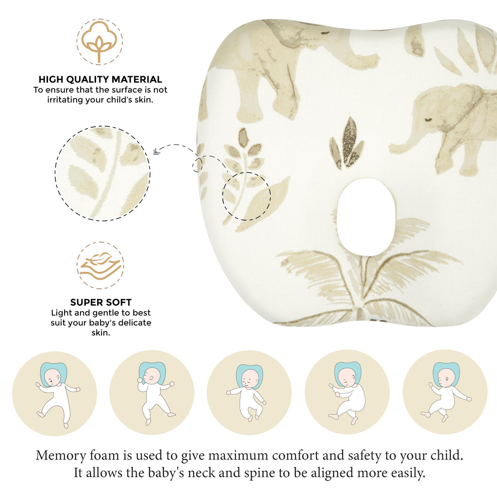 Crane Baby Memory Foam Pillow - Kendi Safari