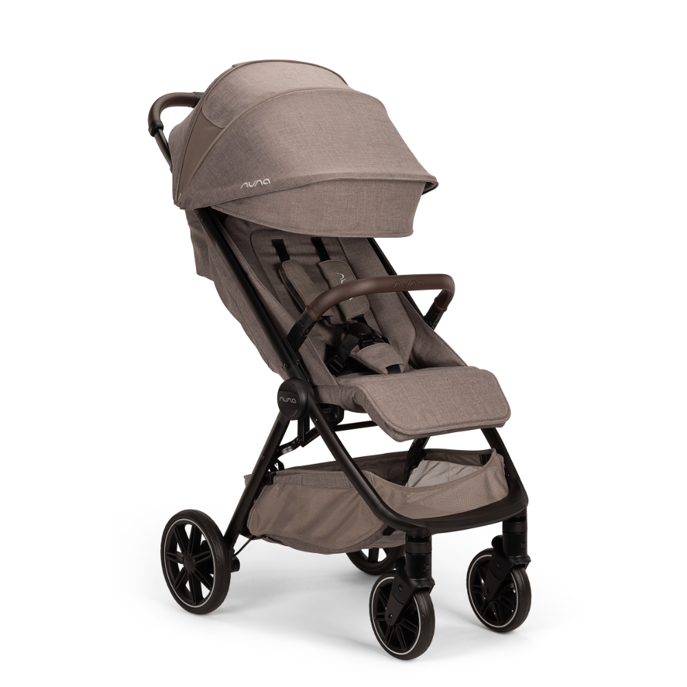 Nuna Trvl LX Cabin Friendly Stroller|Lightweight-Compact|One Hand Fold|Extendable Canopy|Big Rear Wheel|All Wheel Suspension|0 to 4Y (Upto 22Kg) - Cedar