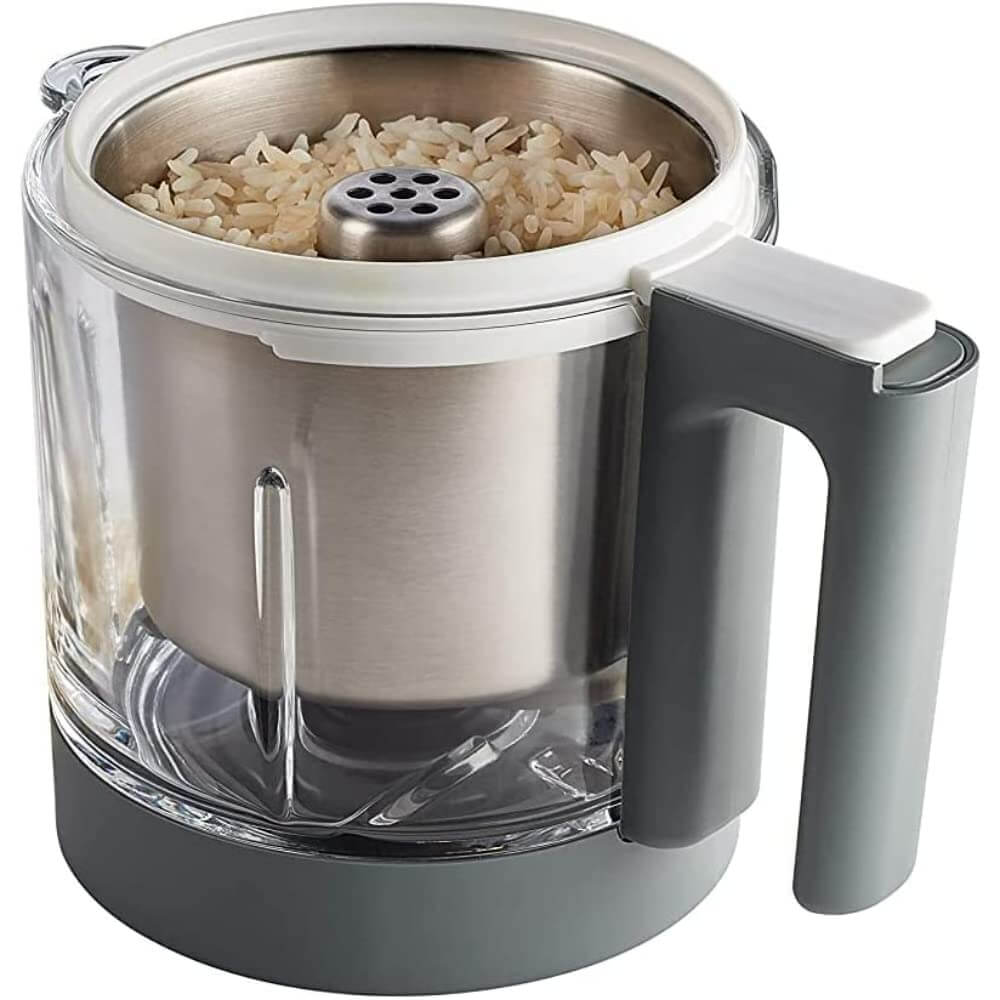 Beaba Pasta & Rice Cooker Attachment for Starchy Baby Food like Dal, Rice, Pasta for Babycook Neo, Stainless Steel