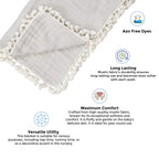 Crane Baby 6 Layer Muslin Blanket Moonstone - Grey