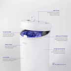Ubbi Diaper Pail - Matte Ivory