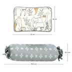 Crane Baby Pillow and Bolster Set - Ezra Animal