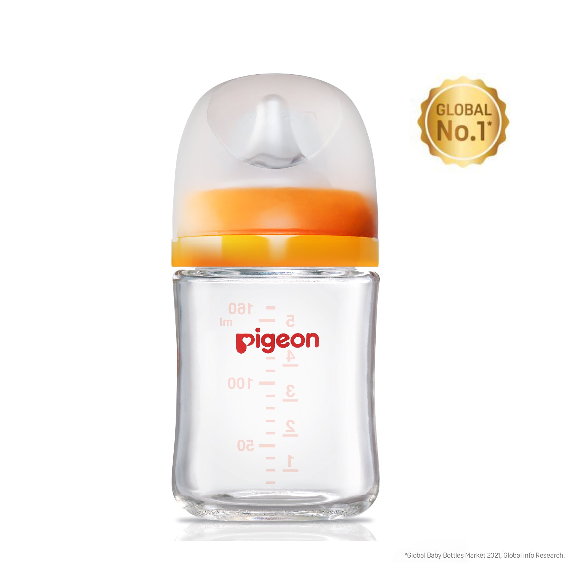 Glass Nursing Bottle with Softlatch Nipple 160ml