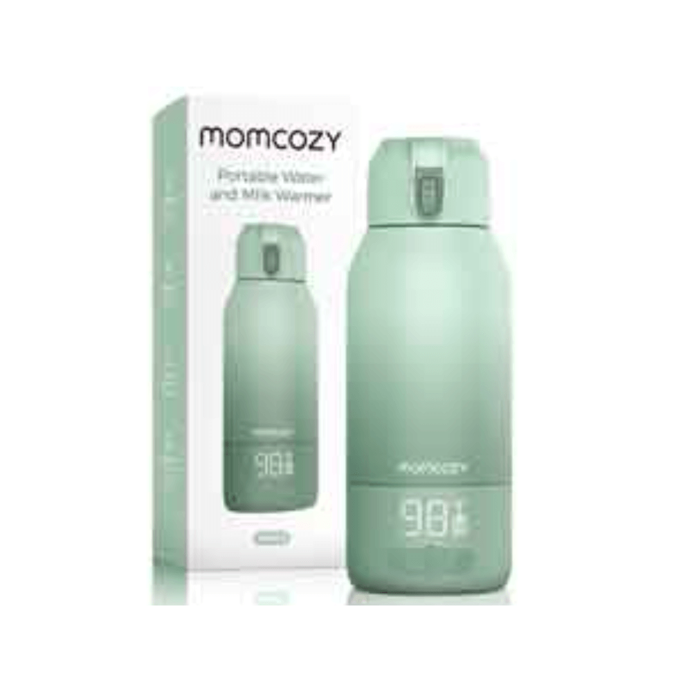 Momcozy Superfast Portable Breast Milk & Water Warmer – Fast Heating, Rechargeable & Travel-Friendly - Green