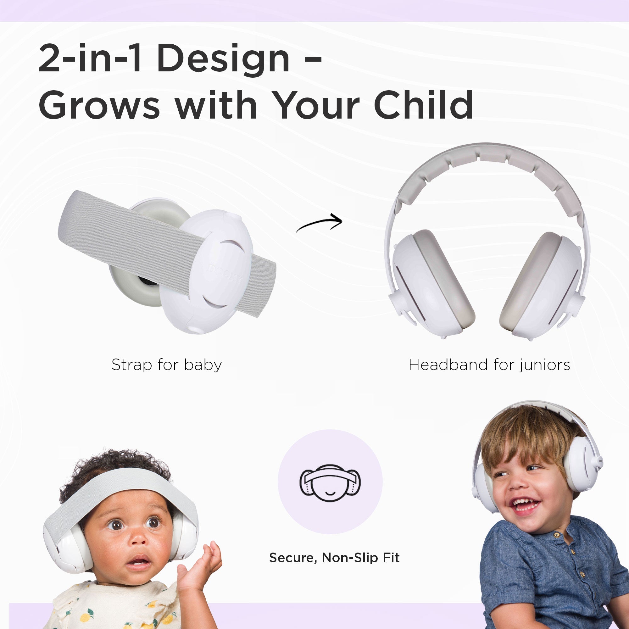Ear Protection 2-in-1 (Baby/Junior, 0–12Y)