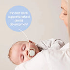 B.Box Pacifier GLOW Silicone Twin Pack | Ergonomic Teat & Shield, Hygienic Cap - Size 1