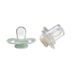 B.Box Pacifier GLOW Silicone Twin Pack | Ergonomic Teat & Shield, Hygienic Cap - Size 1