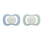 B.Box Pacifier GLOW Silicone Twin Pack | Ergonomic Teat & Shield, Hygienic Cap - Size 1