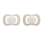 B.Box Pacifier GLOW Silicone Twin Pack | Ergonomic Teat & Shield, Hygienic Cap - Size 1