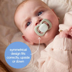 B.Box Pacifier GLOW Silicone Twin Pack | Ergonomic Teat & Shield, Hygienic Cap - Size 1