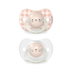 Suavinex Night Physiological Soothers with SX Pro Physiological Teat (Birth to 6m) (Rabbit) (Pack of 2)