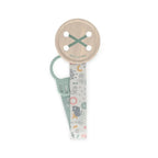 Suavinex Soother Button Clip With Ribbon (A Walk Green)