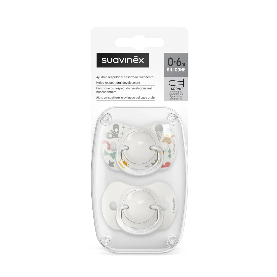 Suavinex Physiological Soothers with SX Pro Physiological Teat (Pack of 2)