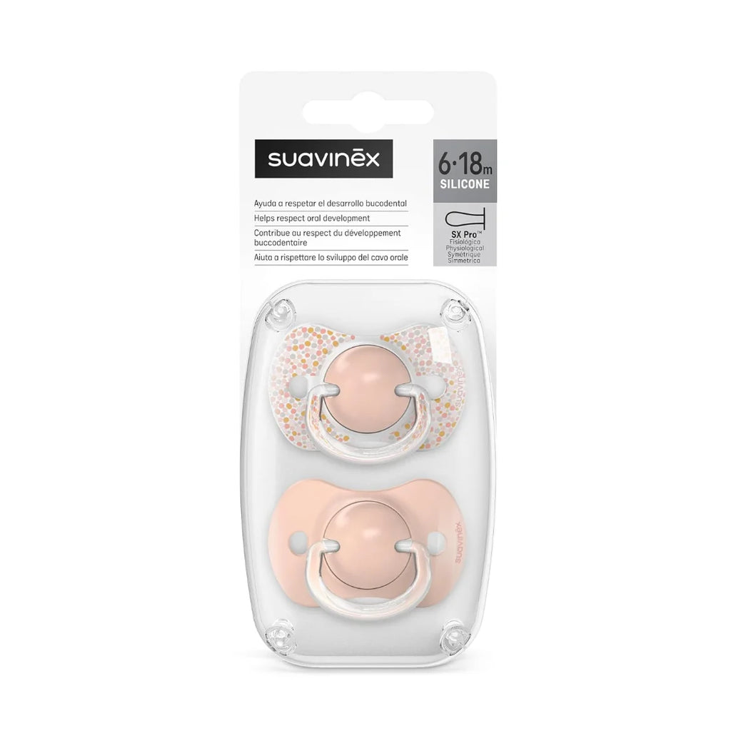 Suavinex Physiological Soothers with SX Pro Physiological Teat (Pack of 2)