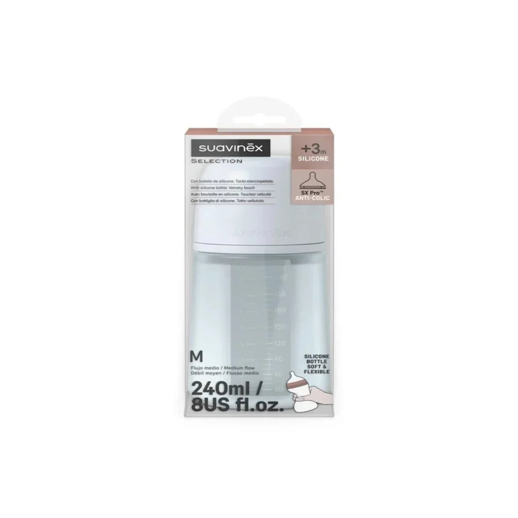 Suavinex Silicone Feeding Bottle (240 ml)