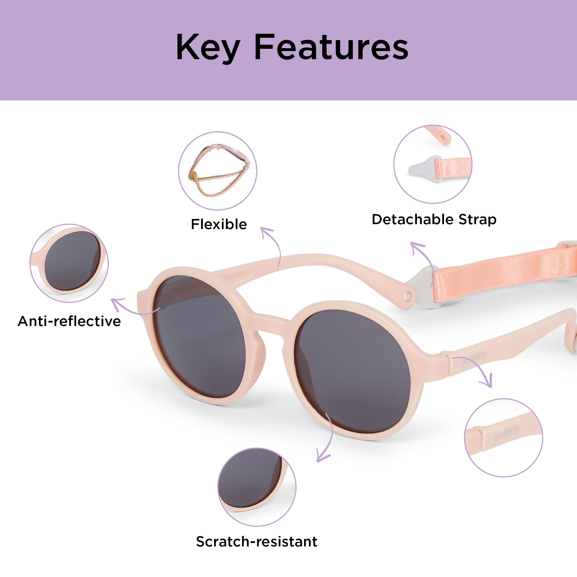 Sunglasses Fiji Pink (6-36m)