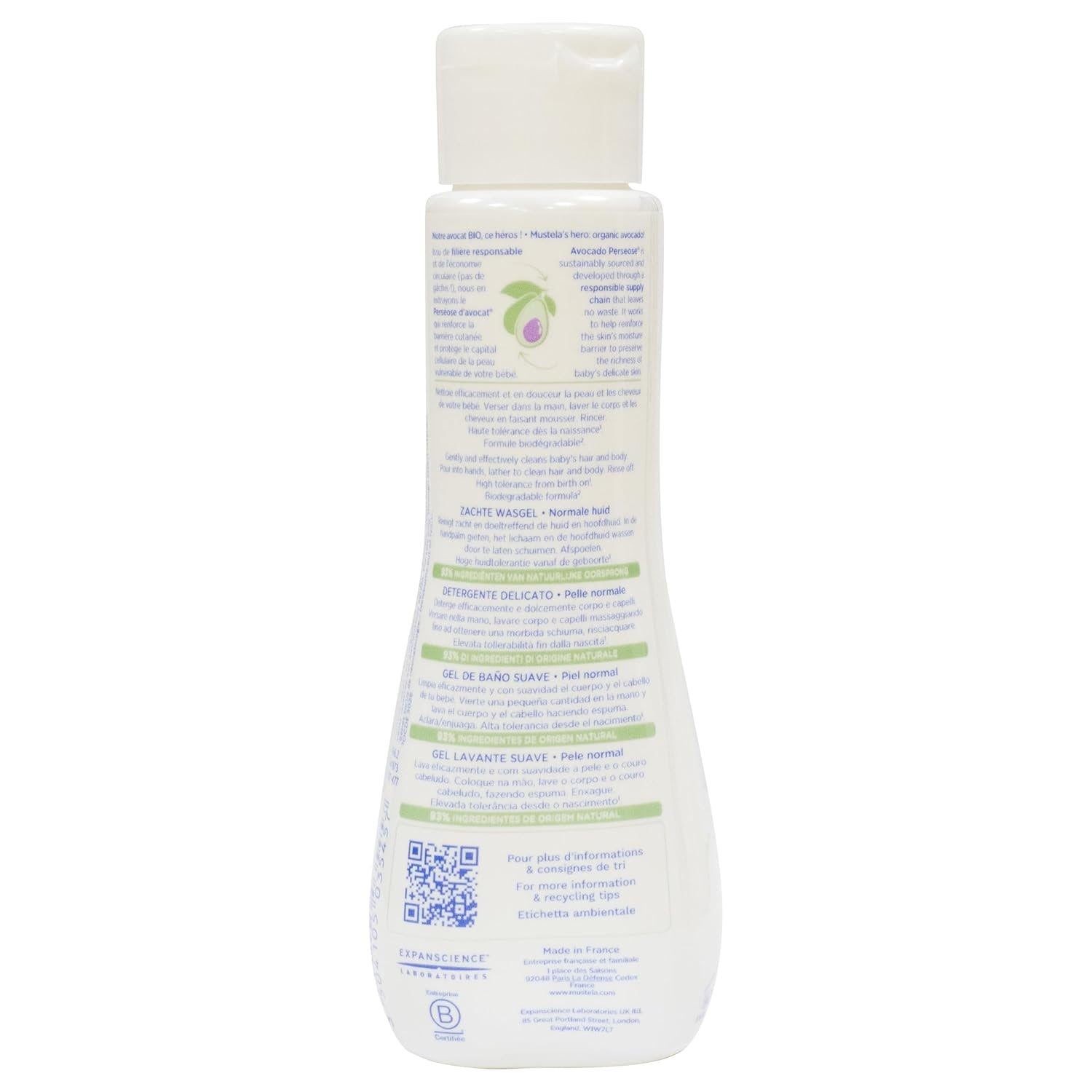 Mustela Gentle Cleansing Body , White - 500 ml