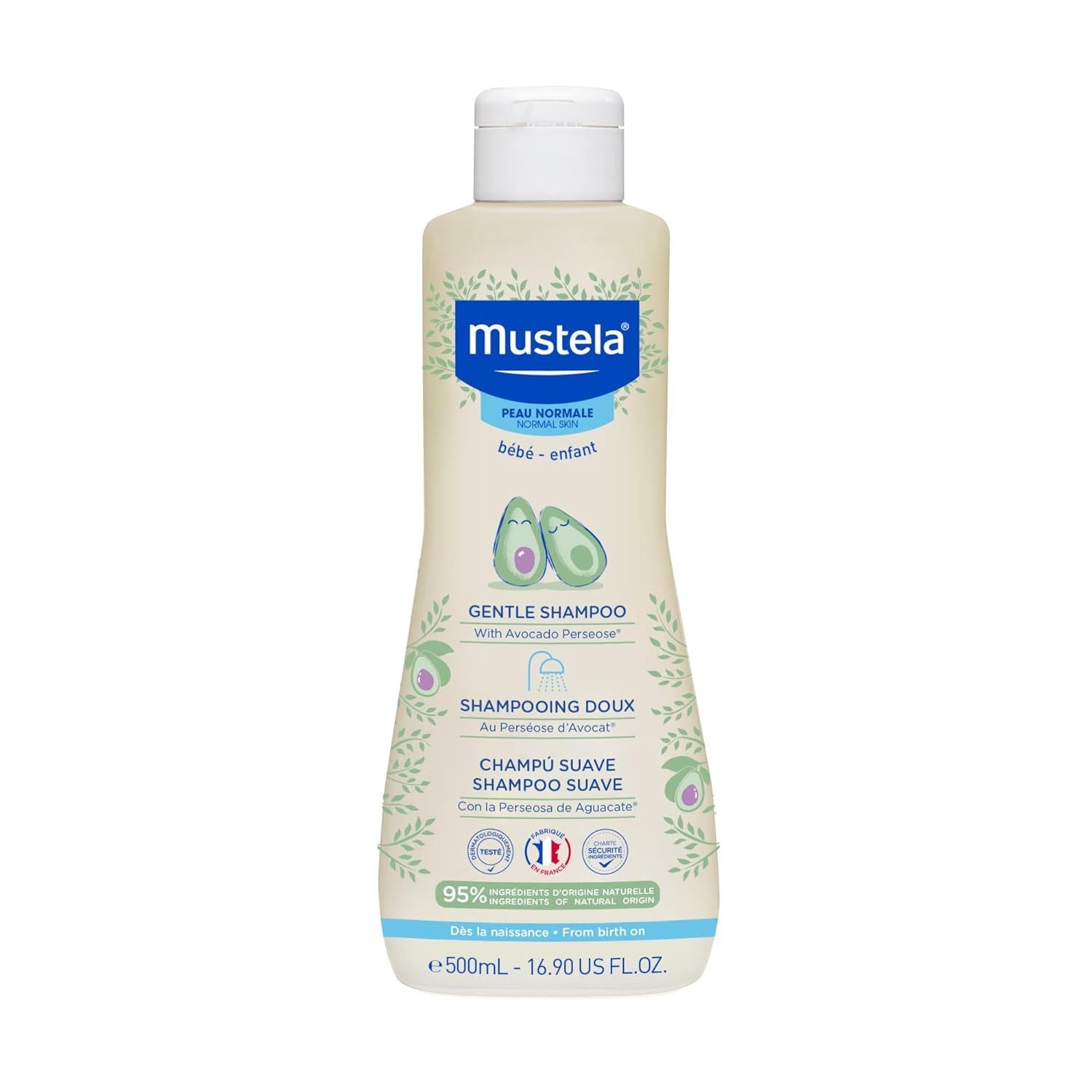 Mustela Gentle Baby Shampoo, White - 200ml