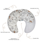 Crane Baby Feeding & Nursing Pillow - Ezra Animal