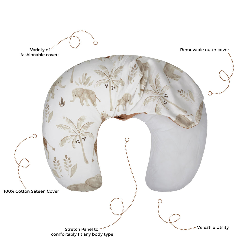 Crane Baby Feeding & Nursing Pillow - Kendi Safari