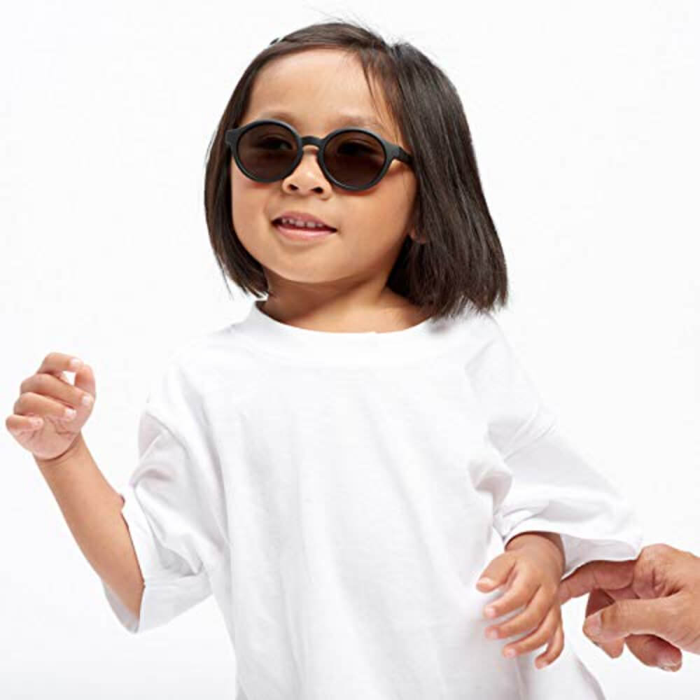 Beaba Kids Sunglasses - 2-6 Years, Unbreakable Sunglasses for Kids, 100% UV Protection,Category 3 Sun Lens, Optimal Comfort, 360° Adjustable Ear Tips with Side Shields, 2-6 Years, Black