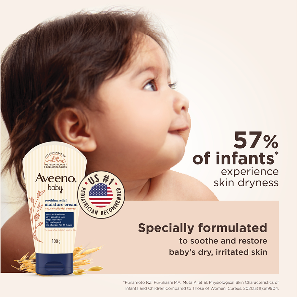 Aveeno Baby Soothing Relief Moisture Cream - 100gms