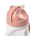 Beaba 2-in-1 Baby Sipper Water Bottle, Anti Spill Sippy Cup with Soft Silicone Straw for Toddlers, Kids, 100% Waterproof, Easy to Open, Removable Handles, Tritan and Silicone - 300 ml, 8m+