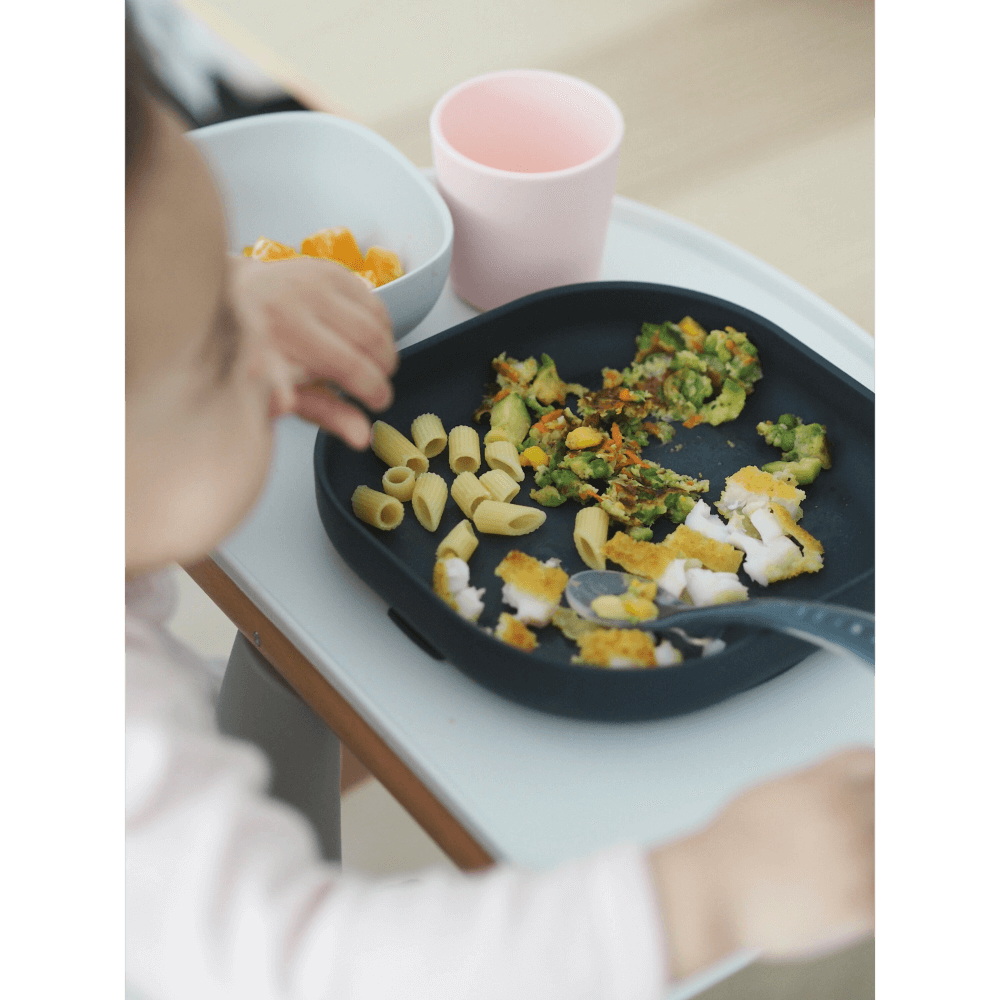 Beaba Silicone 4 Piece Baby Meal Set – Suction Plate, Suction Bowl, Anti-Slip Cup & 2nd Stage Spoon, Non-Slip, Unbreakable, Easy to Clean, BPA-Free Baby Feeding Set for Mess-Free Mealtime Essentials, 4M+