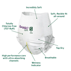 Bambo Nature Premium Baby Pants Diapers for Babies, XL Size (11-17 Kgs), Super Absorbent, Breathable, Extra Soft, Dermatologically Tested, Hypoallergenic Infant Nappies With Wetness Indicator