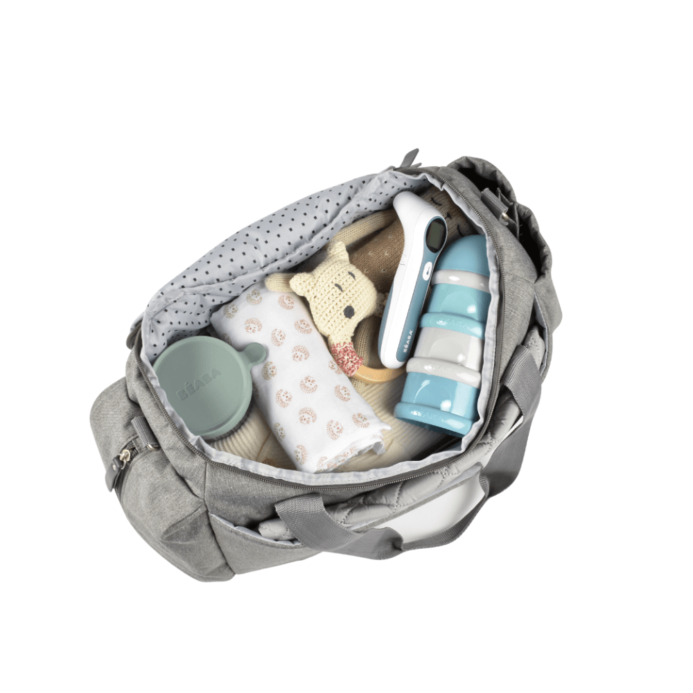 Beaba Sydney Baby Diaper Bag – Multifunctional Travel baby Bag with Large Capacity, Multi-Pocket Organizer with Changing Pad, Insulated Bottle Pouch & Stroller Clips – Ideal for Moms & Dads On the Go