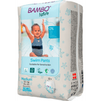 Bambo Nature Premium Disposable Swim Diaper Pants - Double Leak Barriers, Soft 360° Elastic Fit, Chemical Free & Leakproof Pool Diapers For Babies, Waterproof Toddler Swimming Swimsuit, Kids 12+ kg, 12 Count