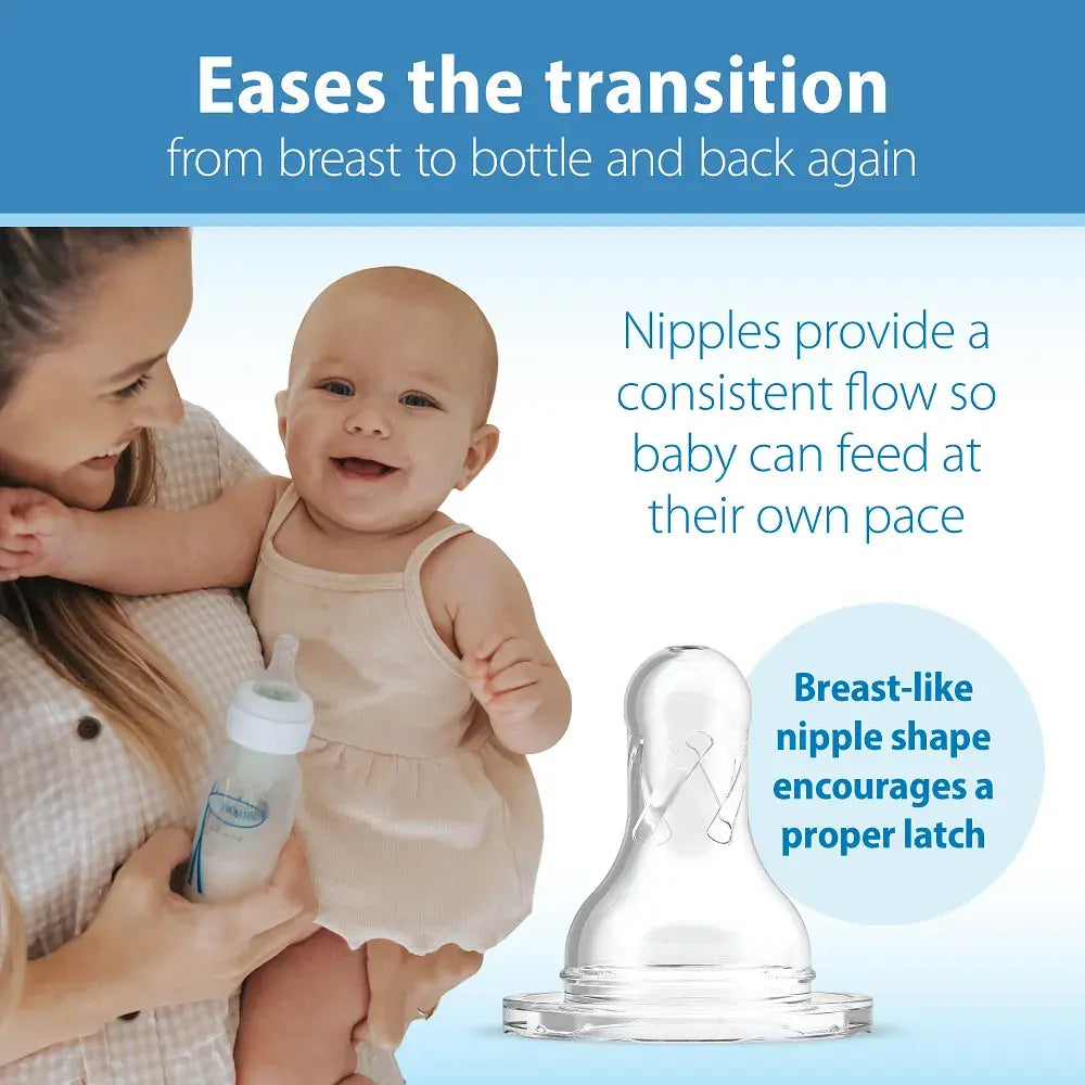 Dr. Brown's Natural Flow Anti-Colic Options+ Narrow Baby Bottle - 4oz/120 ml - Pink