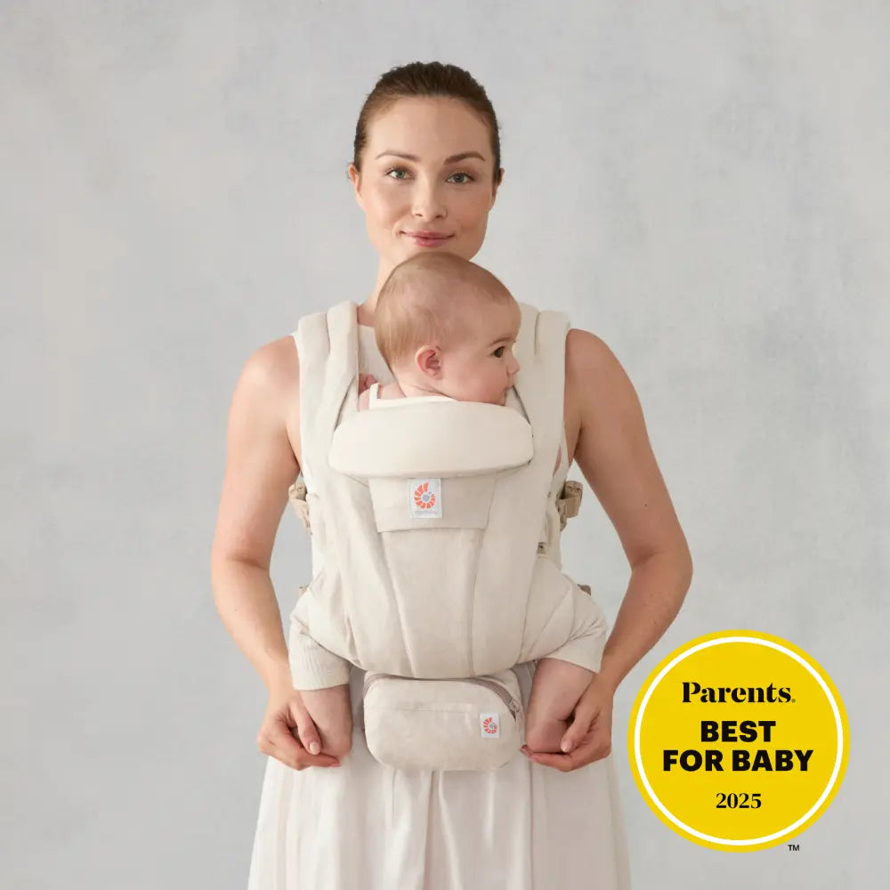 Ergobaby Omni Deluxe Baby Carrier, Lightweight Breathable Soft Mesh Fabric, Enhanced Back Lumbar Support, Adjustable Waistbelt & Cross Straps, Privacy Hood, 4 Carry Positions, 6 Storage Pockets, 3-20Kgs, 0 - 4 Years