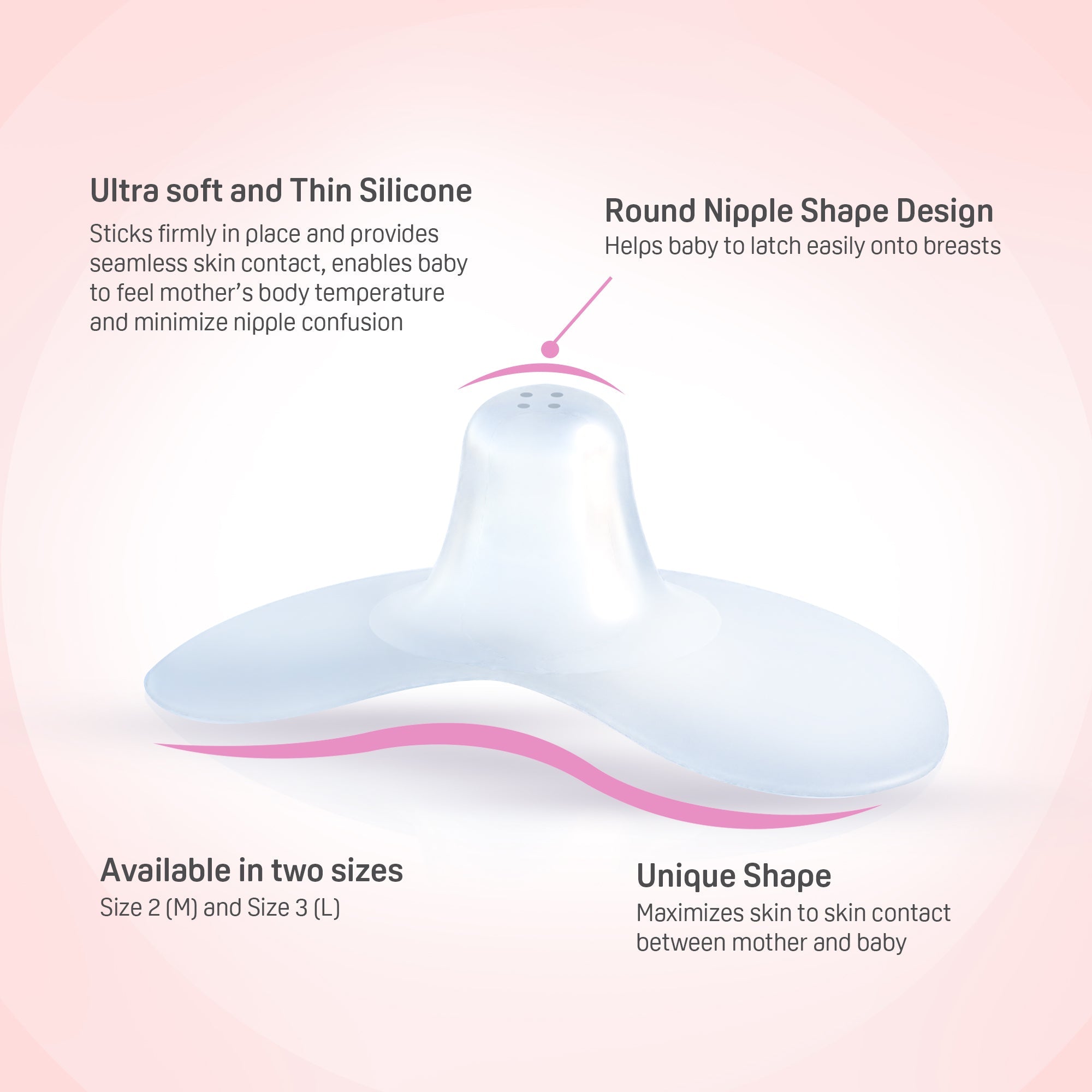 Natural Feel Nipple Shield 1 PCS Size 1