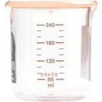 Beaba Tritan Storage Container - Ideal Airtight Container for Storing Baby and Toddler Meals with Graduation Measuring Scale, Leakproof, Wide Opening, BPA Free, 240ML
