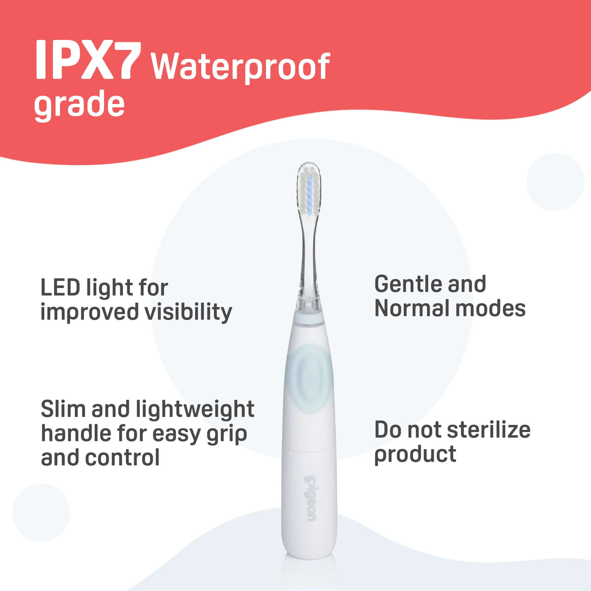 Electric Finishing Toothbrush with Two Spare Brush