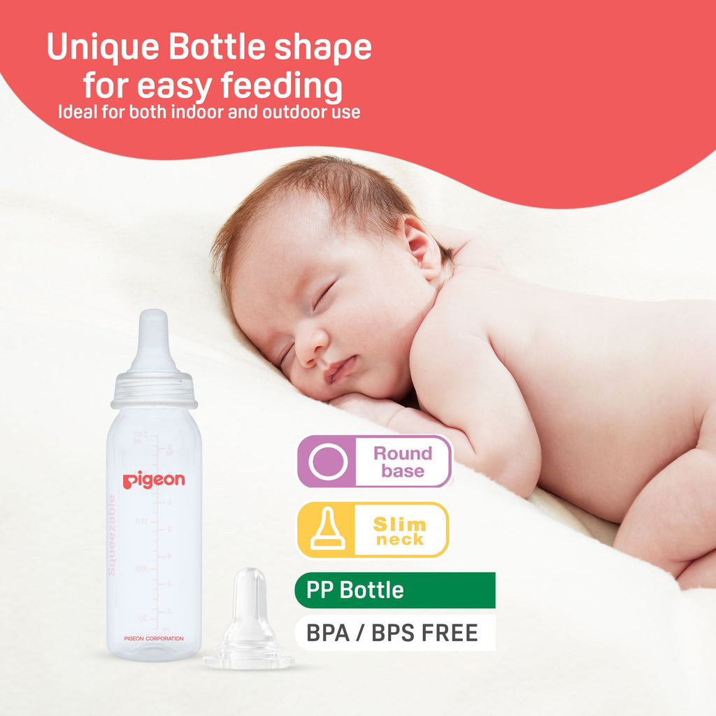 Pigeon Slim Neck cleft palate bottle (cleft palate nipple) Small
