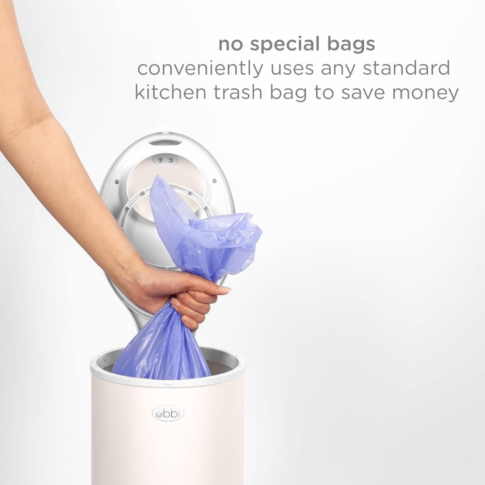 Ubbi Steel Odor Locking Diaper Pail - Ivory