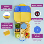 B.Box Kids Lunchbox – 2 Litre, Leak-Proof Bento Style with  Cooler Pack, Adjustable Divider & Whole Fruit Compartment – Multicolor