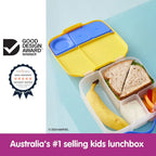 B.Box Kids Lunchbox – 2 Litre, Leak-Proof Bento Style with  Cooler Pack, Adjustable Divider & Whole Fruit Compartment – Multicolor