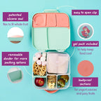 B.Box Kids Lunchbox – 2 Litre, Leak-Proof Bento Style with  Cooler Pack, Adjustable Divider & Whole Fruit Compartment – Multicolor