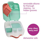 B.Box Kids Lunchbox – 2 Litre, Leak-Proof Bento Style with  Cooler Pack, Adjustable Divider & Whole Fruit Compartment – Multicolor