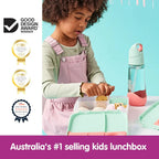 B.Box Kids Lunchbox – 2 Litre, Leak-Proof Bento Style with  Cooler Pack, Adjustable Divider & Whole Fruit Compartment – Multicolor