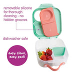 B.Box Mini Lunchbox for Kids – 1L Capacity, Adjustable Divider, Flexi Fruit Holder, BPA-Free – Multicolor