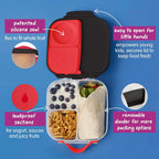 B.Box Mini Lunchbox for Kids – 1L Capacity, Adjustable Divider, Flexi Fruit Holder, BPA-Free – Multicolor
