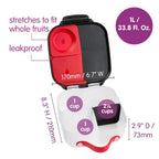 B.Box Mini Lunchbox for Kids – 1L Capacity, Adjustable Divider, Flexi Fruit Holder, BPA-Free – Multicolor