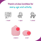 B.Box Leak Proof 2 sections Snackbox for Toddlers - Easy to Carry & BPA free