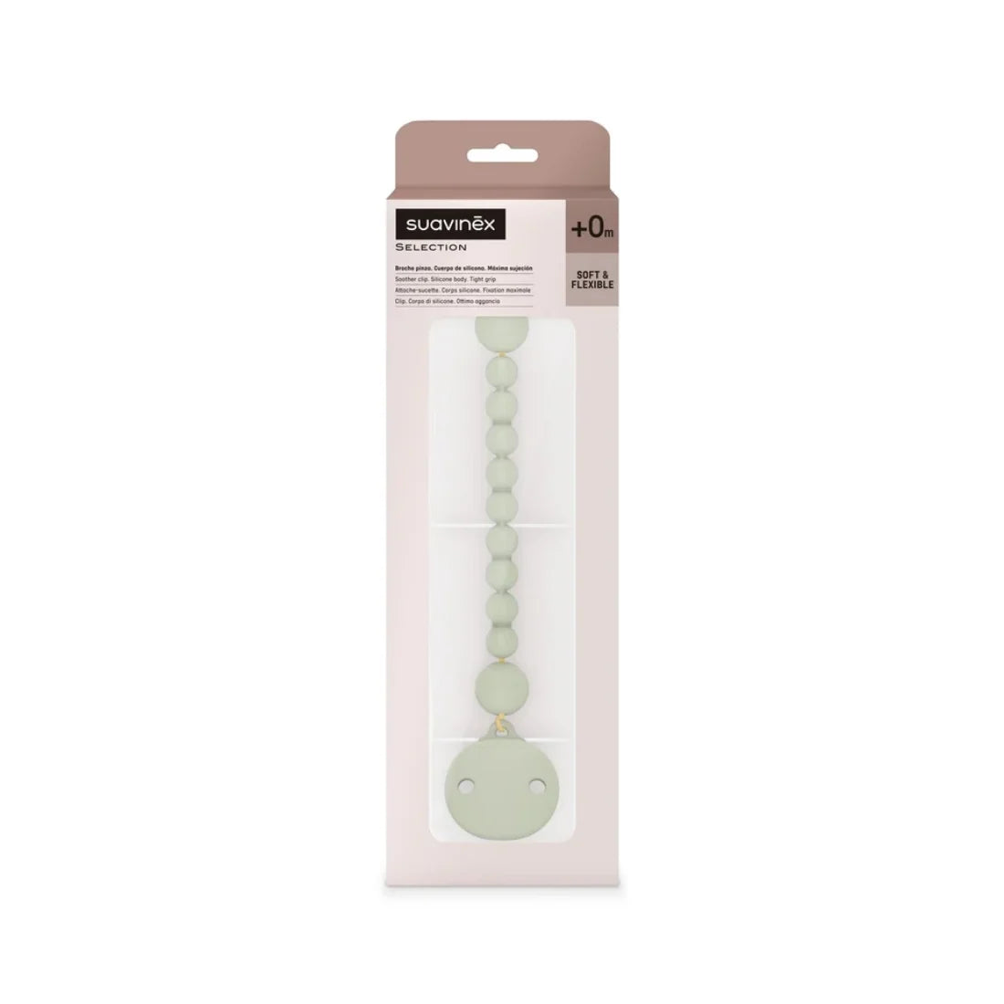 Suavinex Color Essence Silicone Soother Clip